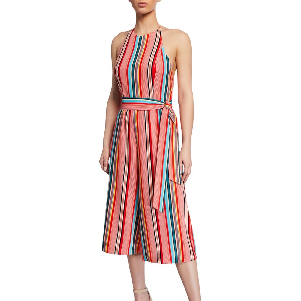 Alice and Olivia Striped Jumpsuit
